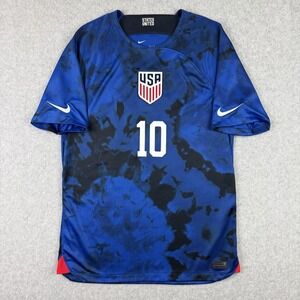Nike Dri Fit Christian Pulisic USA Team Away Soccer Jersey Mens Medium Blue